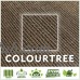 ColourTree 16' x 16' Sun Shade Sail Canopy ?Square Brown - Commercial Standard Heavy Duty - 160 GSM - 4 Years Warranty   